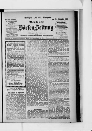 Berliner Börsen-Zeitung vom 27.09.1896