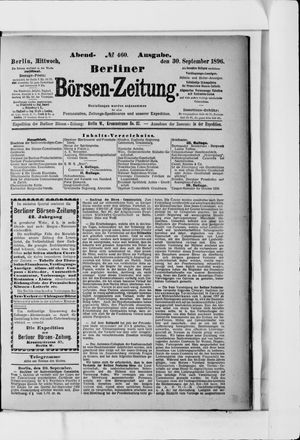 Berliner Börsen-Zeitung vom 30.09.1896