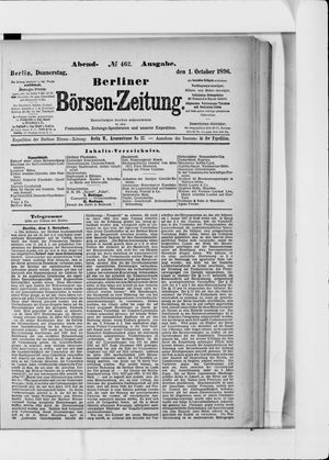 Berliner Börsen-Zeitung vom 01.10.1896