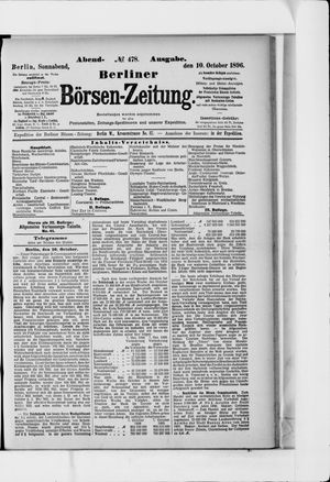 Berliner Börsen-Zeitung vom 10.10.1896