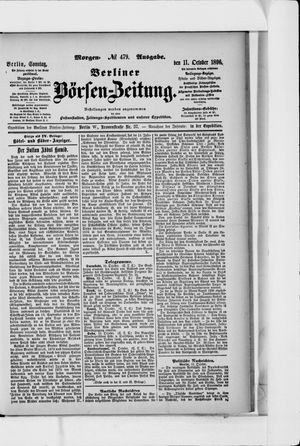 Berliner Börsen-Zeitung vom 11.10.1896