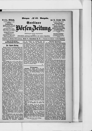 Berliner Börsen-Zeitung vom 14.10.1896