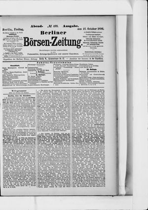 Berliner Börsen-Zeitung vom 16.10.1896