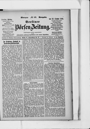 Berliner Börsen-Zeitung vom 23.10.1896