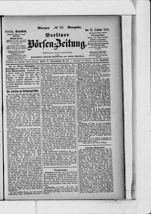 Berliner Börsen-Zeitung vom 31.10.1896