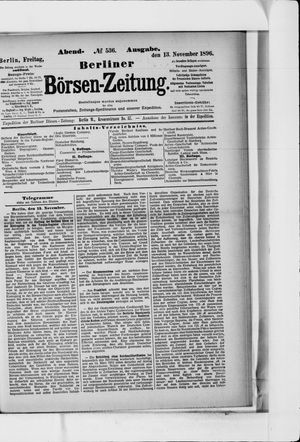 Berliner Börsen-Zeitung vom 13.11.1896