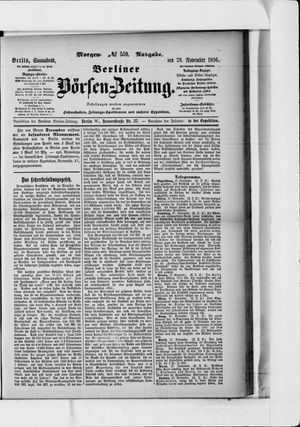 Berliner Börsen-Zeitung vom 28.11.1896
