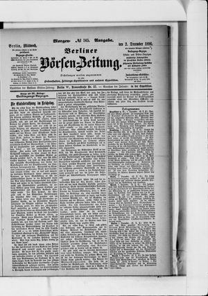 Berliner Börsen-Zeitung vom 02.12.1896