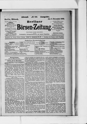 Berliner Börsen-Zeitung vom 02.12.1896