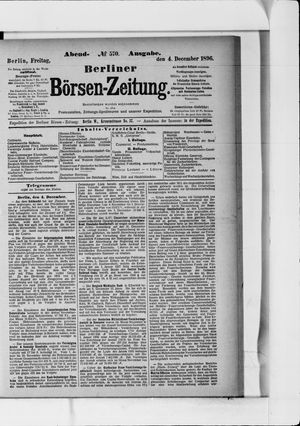 Berliner Börsen-Zeitung vom 04.12.1896