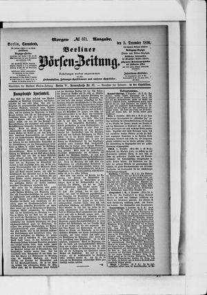 Berliner Börsen-Zeitung vom 05.12.1896