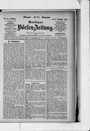 Berliner Börsen-Zeitung vom 06.12.1896