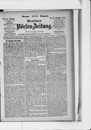 Berliner Börsen-Zeitung vom 13.12.1896