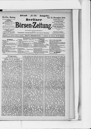Berliner Börsen-Zeitung vom 14.12.1896