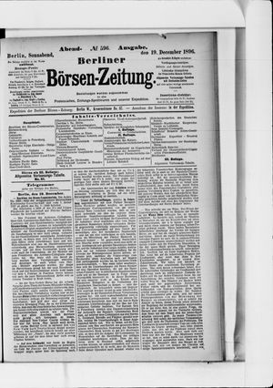 Berliner Börsen-Zeitung vom 19.12.1896