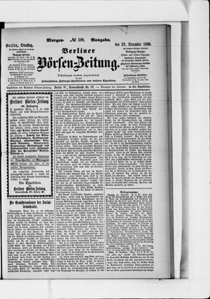Berliner Börsen-Zeitung vom 22.12.1896