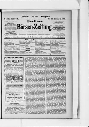 Berliner Börsen-Zeitung vom 23.12.1896