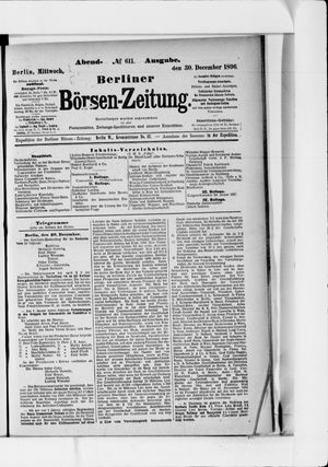 Berliner Börsen-Zeitung vom 30.12.1896