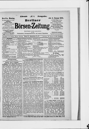 Berliner Börsen-Zeitung vom 04.01.1897