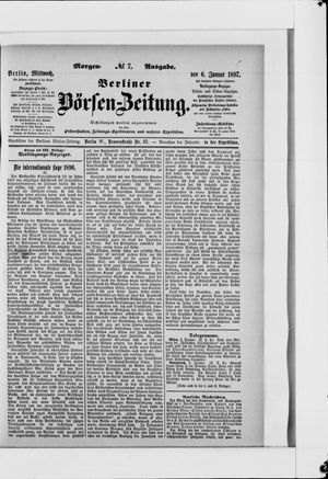 Berliner Börsen-Zeitung vom 06.01.1897