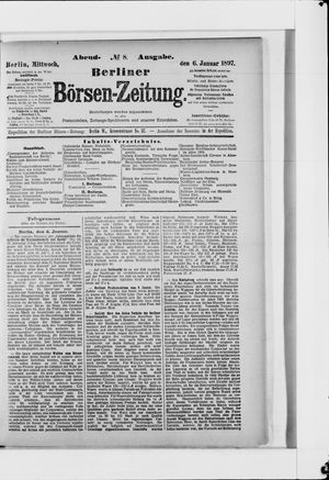 Berliner Börsen-Zeitung vom 06.01.1897