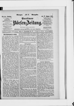 Berliner Börsen-Zeitung vom 17.01.1897