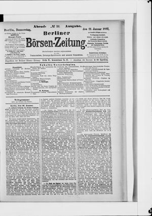 Berliner Börsen-Zeitung vom 21.01.1897