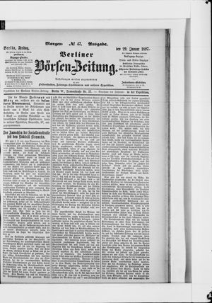 Berliner Börsen-Zeitung on Jan 29, 1897