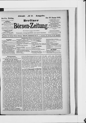 Berliner Börsen-Zeitung vom 29.01.1897