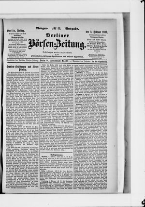 Berliner Börsen-Zeitung vom 05.02.1897