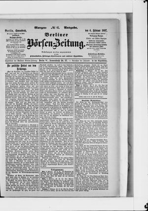 Berliner Börsen-Zeitung vom 06.02.1897