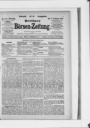 Berliner Börsen-Zeitung on Feb 9, 1897