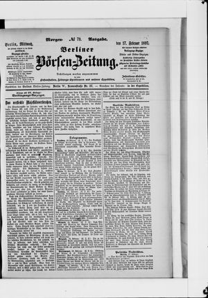 Berliner Börsen-Zeitung vom 17.02.1897