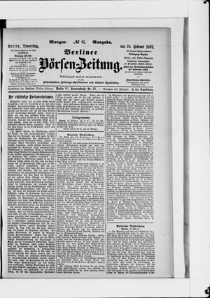 Berliner Börsen-Zeitung vom 18.02.1897