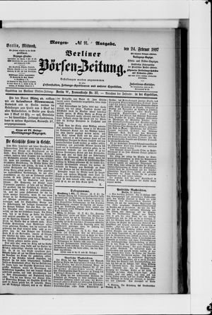 Berliner Börsen-Zeitung vom 24.02.1897