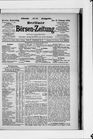 Berliner Börsen-Zeitung vom 25.02.1897