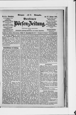 Berliner Börsen-Zeitung vom 27.02.1897