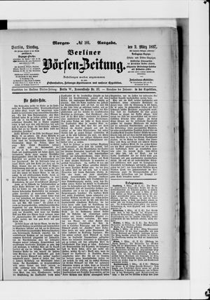 Berliner Börsen-Zeitung vom 01.03.1897