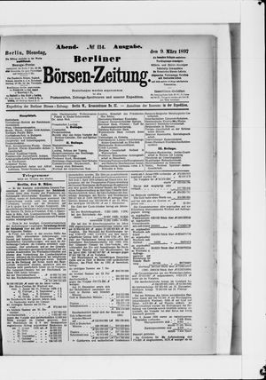 Berliner Börsen-Zeitung vom 09.03.1897