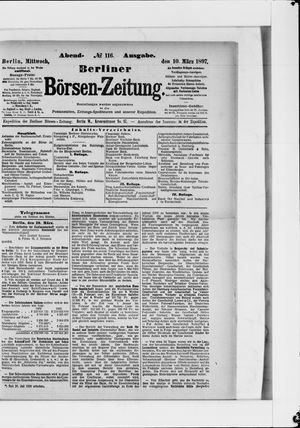 Berliner Börsen-Zeitung vom 10.03.1897