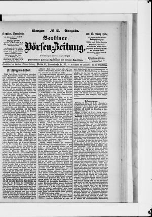 Berliner Börsen-Zeitung vom 13.03.1897