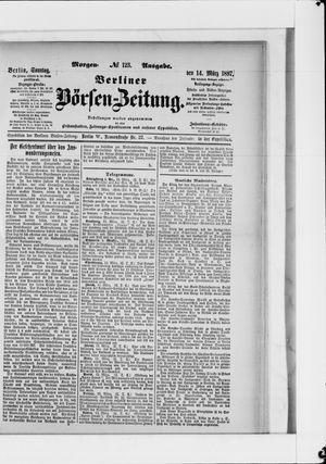 Berliner Börsen-Zeitung vom 14.03.1897