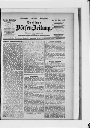 Berliner Börsen-Zeitung vom 18.03.1897