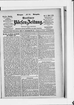 Berliner Börsen-Zeitung vom 04.04.1897
