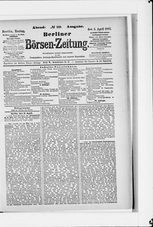 Berliner Börsen-Zeitung vom 05.04.1897
