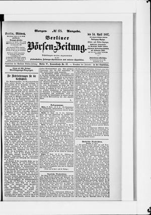 Berliner Börsen-Zeitung vom 14.04.1897