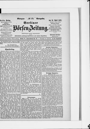 Berliner Börsen-Zeitung vom 16.04.1897