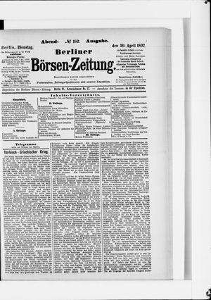 Berliner Börsen-Zeitung vom 20.04.1897