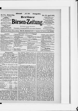 Berliner Börsen-Zeitung vom 29.04.1897