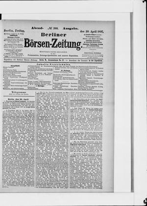 Berliner Börsen-Zeitung on Apr 30, 1897